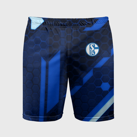 Мужские шорты спортивные с принтом Schalke 04 sport geometry в Екатеринбурге,  |  | 