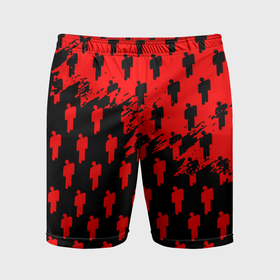 Мужские шорты спортивные с принтом Billie Eilish pattern music steel ,  |  | Тематика изображения на принте: 
