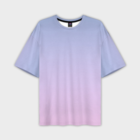 Мужская футболка oversize 3D с принтом Градиент лавандовый ,  |  | Тематика изображения на принте: 