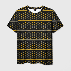 Мужская футболка 3D с принтом Жёлтые круги и полосы в Петрозаводске, 100% полиэфир | прямой крой, круглый вырез горловины, длина до линии бедер | Тематика изображения на принте: 