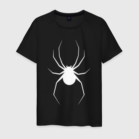 Мужская футболка хлопок с принтом Spider в Кировске, 100% хлопок | прямой крой, круглый вырез горловины, длина до линии бедер, слегка спущенное плечо. | 
