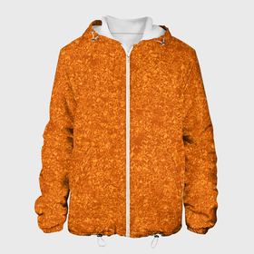 Мужская куртка 3D с принтом Яркий жёлто оранжевый огненная текстура в Екатеринбурге, ткань верха — 100% полиэстер, подклад — флис | прямой крой, подол и капюшон оформлены резинкой с фиксаторами, два кармана без застежек по бокам, один большой потайной карман на груди. Карман на груди застегивается на липучку | 