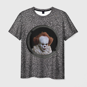 Мужская футболка 3D с принтом Оно в люке в Курске, 100% полиэфир | прямой крой, круглый вырез горловины, длина до линии бедер | 