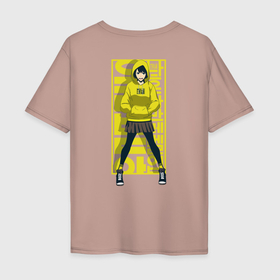 Мужская футболка хлопок Oversize с принтом Поднятие уровня в одиночку Хан Сон И в Санкт-Петербурге, 100% хлопок | свободный крой, круглый ворот, “спинка” длиннее передней части | 