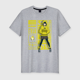 Мужская футболка хлопок Slim с принтом Solo leveling Han Song Yi в Тюмени, 92% хлопок, 8% лайкра | приталенный силуэт, круглый вырез ворота, длина до линии бедра, короткий рукав | 