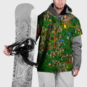 Накидка на куртку 3D с принтом Карта из Героев 3 , 100% полиэстер |  | 