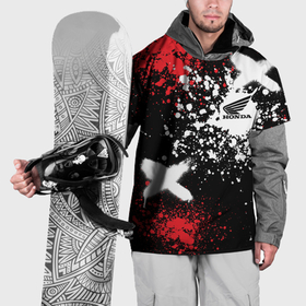 Накидка на куртку 3D с принтом Хонда на фоне граффити и брызг красок в Тюмени, 100% полиэстер |  | Тематика изображения на принте: 