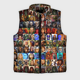 Мужской жилет утепленный 3D с принтом Портреты всех героев Heroes of Might and Magic ,  |  | Тематика изображения на принте: 