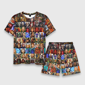 Мужской костюм с шортами 3D с принтом Портреты всех героев Heroes of Might and Magic ,  |  | Тематика изображения на принте: 