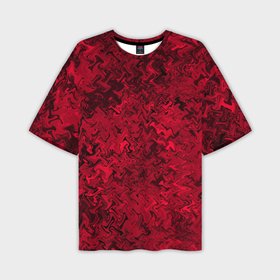 Мужская футболка oversize 3D с принтом Абстрактная текстура тёмно красный ,  |  | 