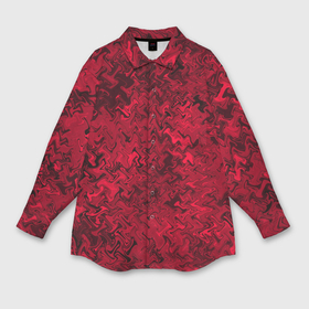 Мужская рубашка oversize 3D с принтом Абстрактная текстура тёмно красный ,  |  | 