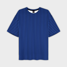 Мужская футболка oversize 3D с принтом Синий в вертикальную полоску ,  |  | 