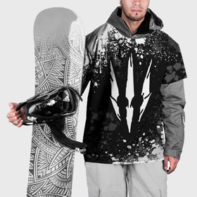 Накидка на куртку 3D с принтом The Witcher   Ведьмак белый волк в Тюмени, 100% полиэстер |  | Тематика изображения на принте: 