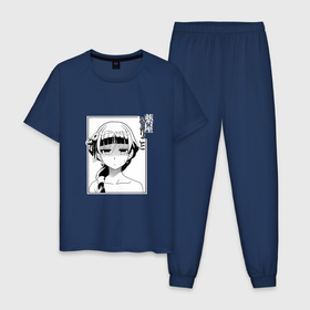 Мужская пижама хлопок с принтом Мао Мао Монолог фармацевта , 100% хлопок | брюки и футболка прямого кроя, без карманов, на брюках мягкая резинка на поясе и по низу штанин
 | 