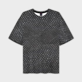 Мужская футболка oversize 3D с принтом Текстура змеиная кожа ,  |  | 