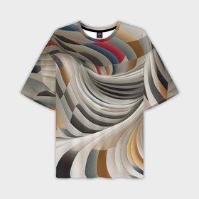 Мужская футболка oversize 3D с принтом Спиральная галактика в Курске,  |  | 