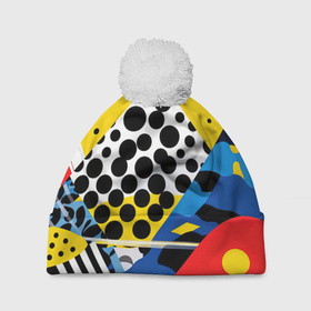 Шапка 3D c помпоном с принтом Путь в неизведанное в городе Новоалтайск, 100% полиэстер | универсальный размер, печать по всей поверхности изделия | 