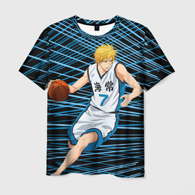 Мужская футболка 3D с принтом Рёта Кисэ из Баскетбола Куроко в Новосибирске, 100% полиэфир | прямой крой, круглый вырез горловины, длина до линии бедер | 