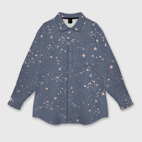 Мужская рубашка oversize 3D с принтом Космическое поле звёзд ,  |  | Тематика изображения на принте: 