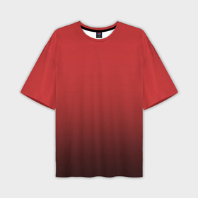 Мужская футболка oversize 3D с принтом Градиент клубнично чёрный ,  |  | 