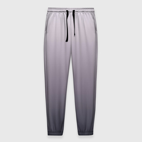 Мужские брюки 3D с принтом Бледный серо пурпурный градиент в Курске, 100% полиэстер | манжеты по низу, эластичный пояс регулируется шнурком, по бокам два кармана без застежек, внутренняя часть кармана из мелкой сетки | 