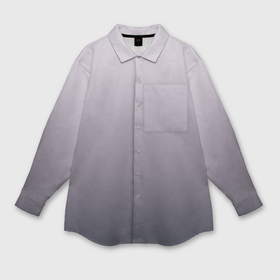 Мужская рубашка oversize 3D с принтом Бледный серо пурпурный градиент в Екатеринбурге,  |  | 