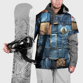 Накидка на куртку 3D с принтом Значок архитектора на джинсах в Белгороде, 100% полиэстер |  | 