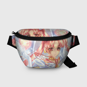 Поясная сумка 3D с принтом Sailor Moon Малышка в городе Новоалтайск, 100% полиэстер | плотная ткань, ремень с регулируемой длиной, внутри несколько карманов для мелочей, основное отделение и карман с обратной стороны сумки застегиваются на молнию | 