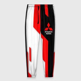 Мужские брюки 3D с принтом Mitsubishi red uniform , 100% полиэстер | манжеты по низу, эластичный пояс регулируется шнурком, по бокам два кармана без застежек, внутренняя часть кармана из мелкой сетки | Тематика изображения на принте: 