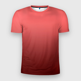 Мужская футболка 3D Slim с принтом Оттенок розовый антик градиент , 100% полиэстер с улучшенными характеристиками | приталенный силуэт, круглая горловина, широкие плечи, сужается к линии бедра | Тематика изображения на принте: 