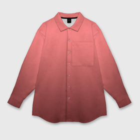 Мужская рубашка oversize 3D с принтом Оттенок розовый антик градиент ,  |  | Тематика изображения на принте: 