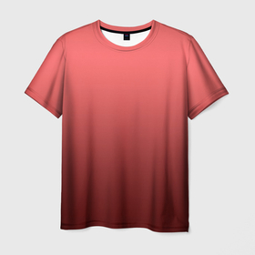 Мужская футболка 3D с принтом Оттенок розовый антик градиент , 100% полиэфир | прямой крой, круглый вырез горловины, длина до линии бедер | Тематика изображения на принте: 