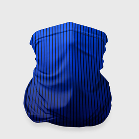Бандана-труба 3D с принтом Полосатый градиент сине чёрный в Кировске, 100% полиэстер, ткань с особыми свойствами — Activecool | плотность 150‒180 г/м2; хорошо тянется, но сохраняет форму | 