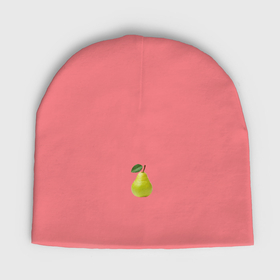 Мужская шапка демисезонная с принтом Груша зеленая ,  |  | Тематика изображения на принте: 