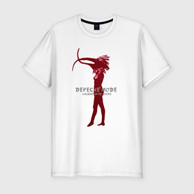 Мужская футболка хлопок Slim с принтом Depeche Mode   walking in my shoes devotional в Тюмени, 92% хлопок, 8% лайкра | приталенный силуэт, круглый вырез ворота, длина до линии бедра, короткий рукав | Тематика изображения на принте: 