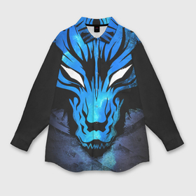 Мужская рубашка oversize 3D с принтом Genshin Impact   Волк Севера в Курске,  |  | 