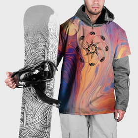 Накидка на куртку 3D с принтом Тибетский символ тульпы в Кировске, 100% полиэстер |  | Тематика изображения на принте: 