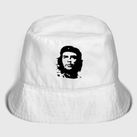 Мужская панама хлопок с принтом Черно белый силуэт Че Гевара в Тюмени,  |  | Тематика изображения на принте: 