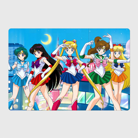 Магнитный плакат 3Х2 с принтом Sailor Moon Усаги Ами Рей Макото Минако в Екатеринбурге, Полимерный материал с магнитным слоем | 6 деталей размером 9*9 см | Тематика изображения на принте: 