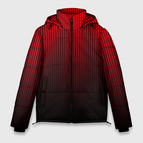 Мужская зимняя куртка 3D с принтом Красно чёрный градиент в полоску в Новосибирске, верх — 100% полиэстер; подкладка — 100% полиэстер; утеплитель — 100% полиэстер | длина ниже бедра, свободный силуэт Оверсайз. Есть воротник-стойка, отстегивающийся капюшон и ветрозащитная планка. 

Боковые карманы с листочкой на кнопках и внутренний карман на молнии. | Тематика изображения на принте: 