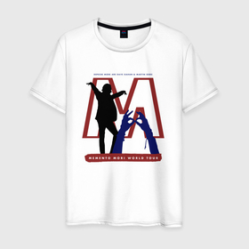 Мужская футболка хлопок с принтом Depeche Mode   Dave memento mori tour в Белгороде, 100% хлопок | прямой крой, круглый вырез горловины, длина до линии бедер, слегка спущенное плечо. | Тематика изображения на принте: 