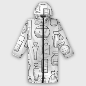 Мужской дождевик 3D с принтом Парфюм белый в Петрозаводске,  |  | Тематика изображения на принте: 