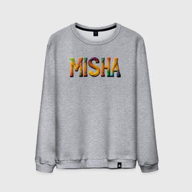 Мужской свитшот хлопок с принтом Misha yarn art в Петрозаводске, 100% хлопок |  | Тематика изображения на принте: 