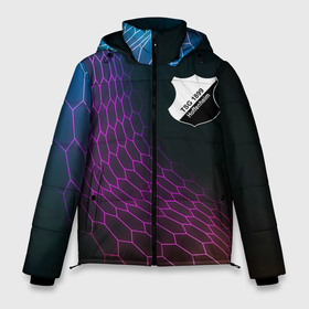 Мужская зимняя куртка 3D с принтом Hoffenheim футбольная сетка в Екатеринбурге, верх — 100% полиэстер; подкладка — 100% полиэстер; утеплитель — 100% полиэстер | длина ниже бедра, свободный силуэт Оверсайз. Есть воротник-стойка, отстегивающийся капюшон и ветрозащитная планка. 

Боковые карманы с листочкой на кнопках и внутренний карман на молнии. | 