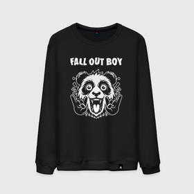 Мужской свитшот хлопок с принтом Fall Out Boy rock panda в Белгороде, 100% хлопок |  | Тематика изображения на принте: 