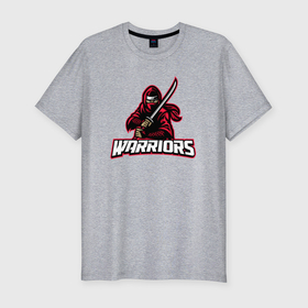 Мужская футболка хлопок Slim с принтом Ninja warriors в Ухте, 92% хлопок, 8% лайкра | приталенный силуэт, круглый вырез ворота, длина до линии бедра, короткий рукав | Тематика изображения на принте: 