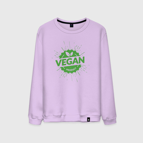 Мужской свитшот хлопок с принтом Product vegan в Тюмени, 100% хлопок |  | 