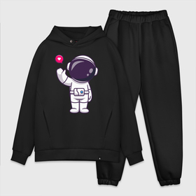 Мужской костюм oversize хлопок с принтом Hello spaceman в Новосибирске,  |  | 