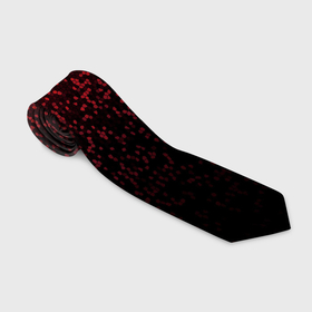 Галстук 3D с принтом Градиент мозаика красно чёрный в Курске, 100% полиэстер | Длина 148 см; Плотность 150-180 г/м2 | Тематика изображения на принте: 