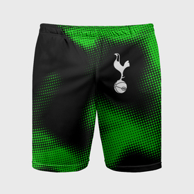 Мужские шорты спортивные с принтом Tottenham sport halftone в Тюмени,  |  | Тематика изображения на принте: 